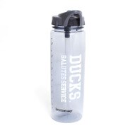 Ducks Spirit, Spirit Product, Grey, Water Bottles, Home & Auto, Football, Smoke, 26 ounce, Wide mouth, Flip top, Straw, 701297